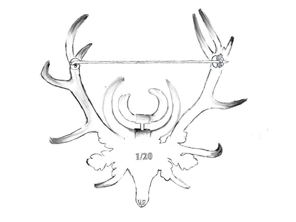 Dessin du revers et de l’épingle